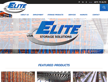 Tablet Screenshot of elitestoragesolutions.com